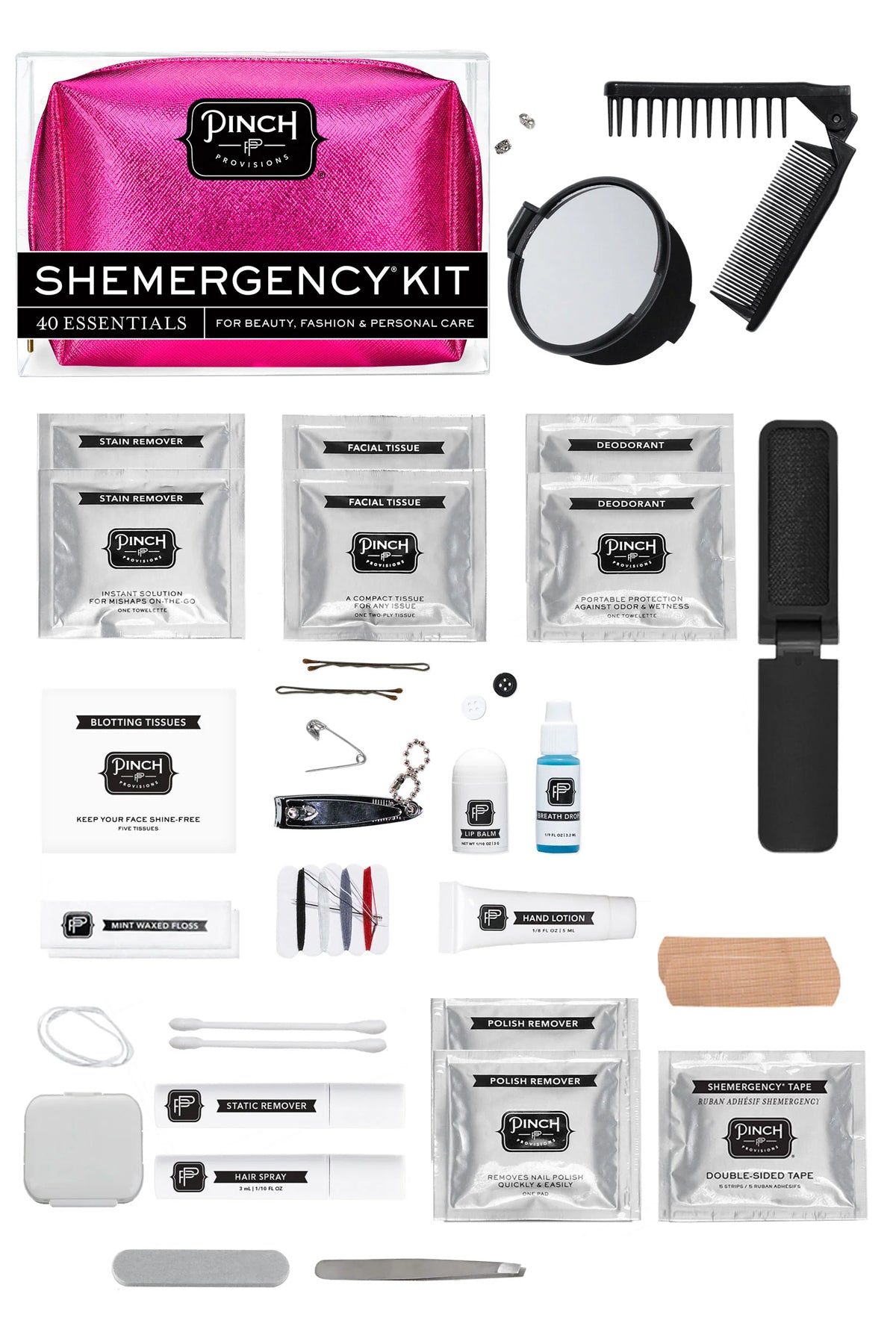 Hot Pink Metallic Shemergency Survival Kit