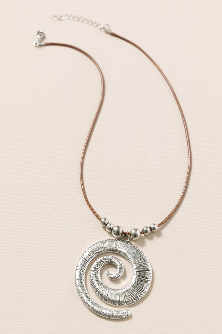 Silver Spiral Necklace