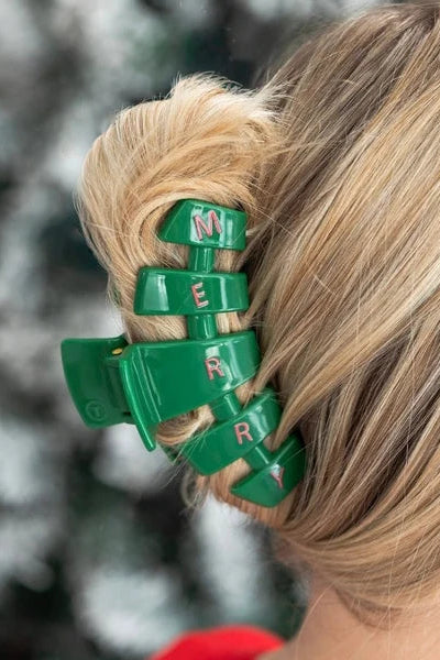 Classic Merry Everything Claw Clip