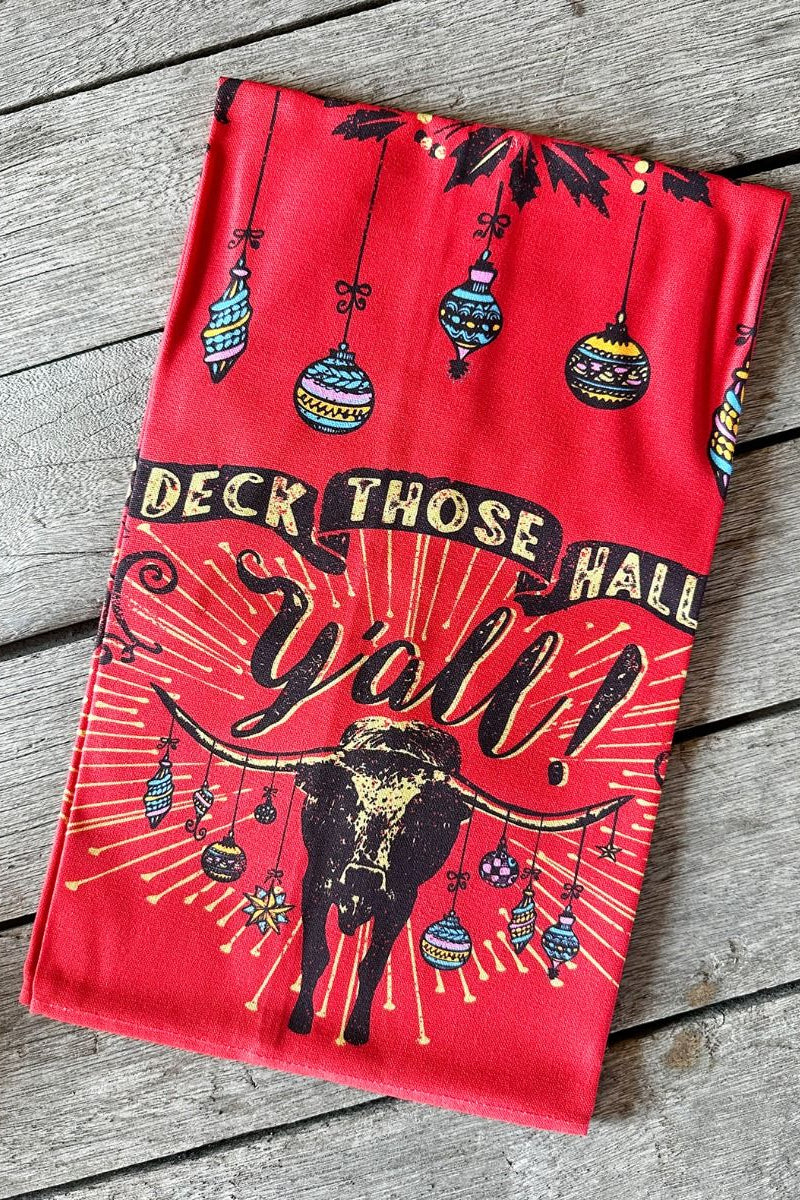 Deck Those Halls Tea Towels