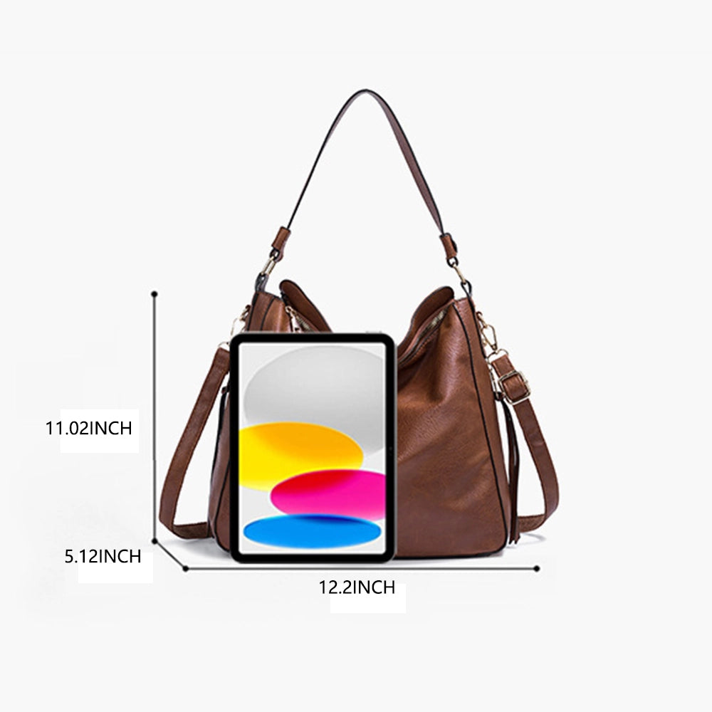 Simple Faux Leather  Shoulder Bag