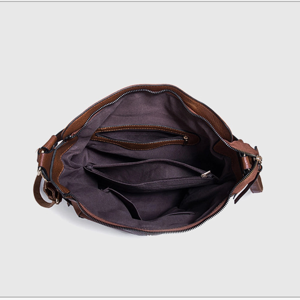 Simple Faux Leather  Shoulder Bag