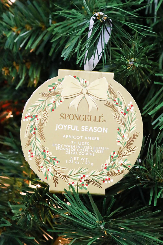 Holiday Ornament Body Wash Infused Buffer