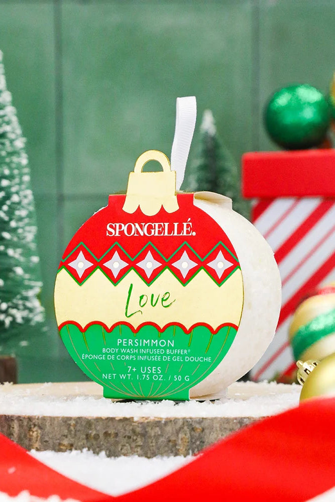 Holiday Ornament Body Wash Infused Buffer