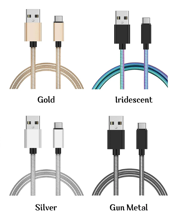 PRE-ORDER Metallic Iphone Cable shipping apx 4/24
