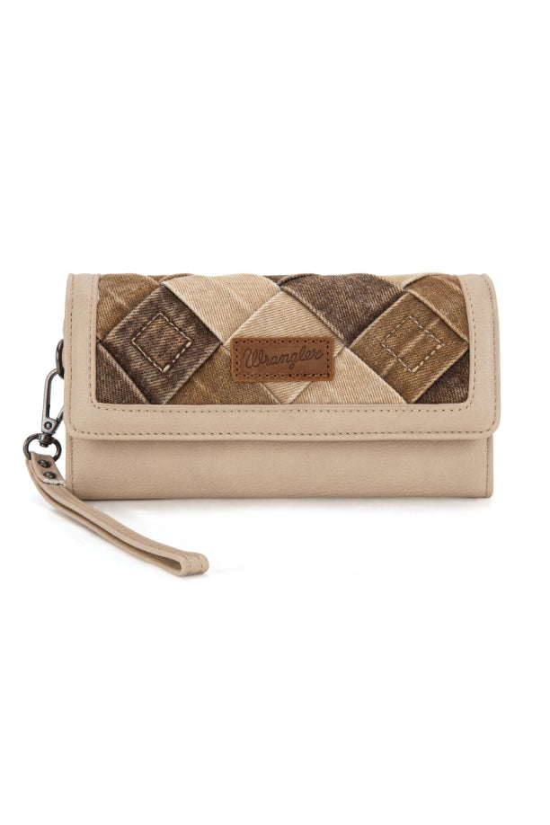 Full Sized Wallet with Woven Pattern