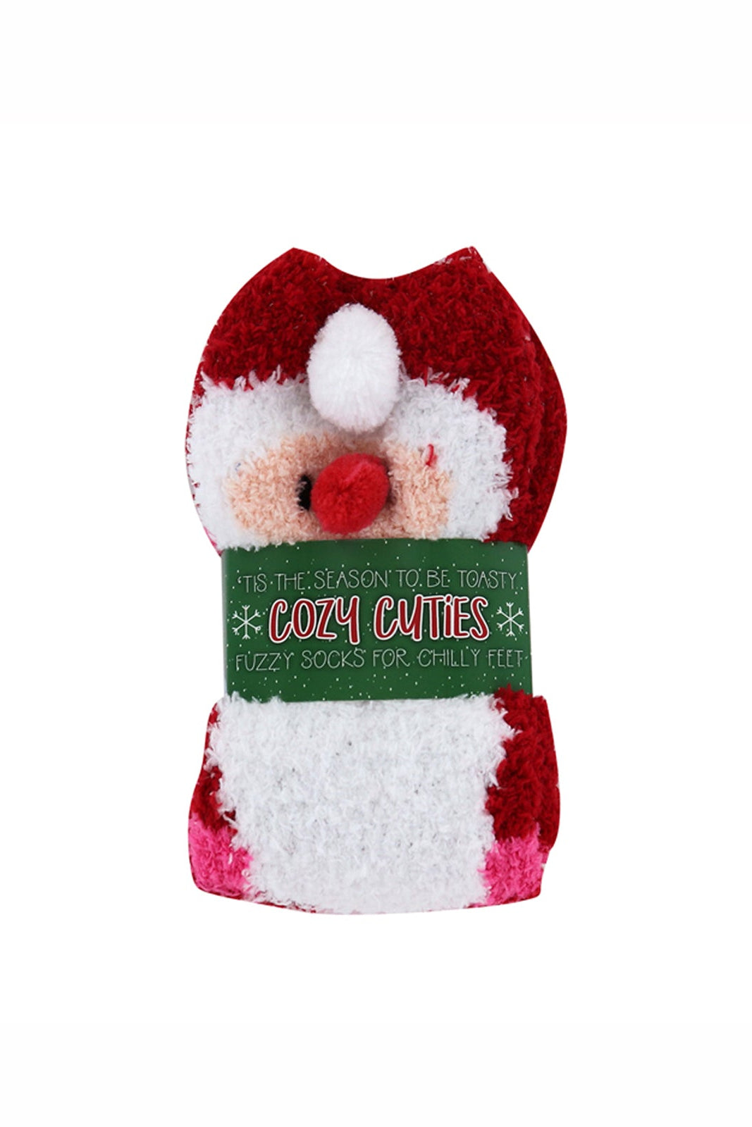 Cozy Cuties Fuzzy Christmas Holiday Socks