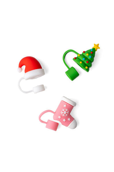 Crush Christmas Sip & Sleigh Straw Topper Set