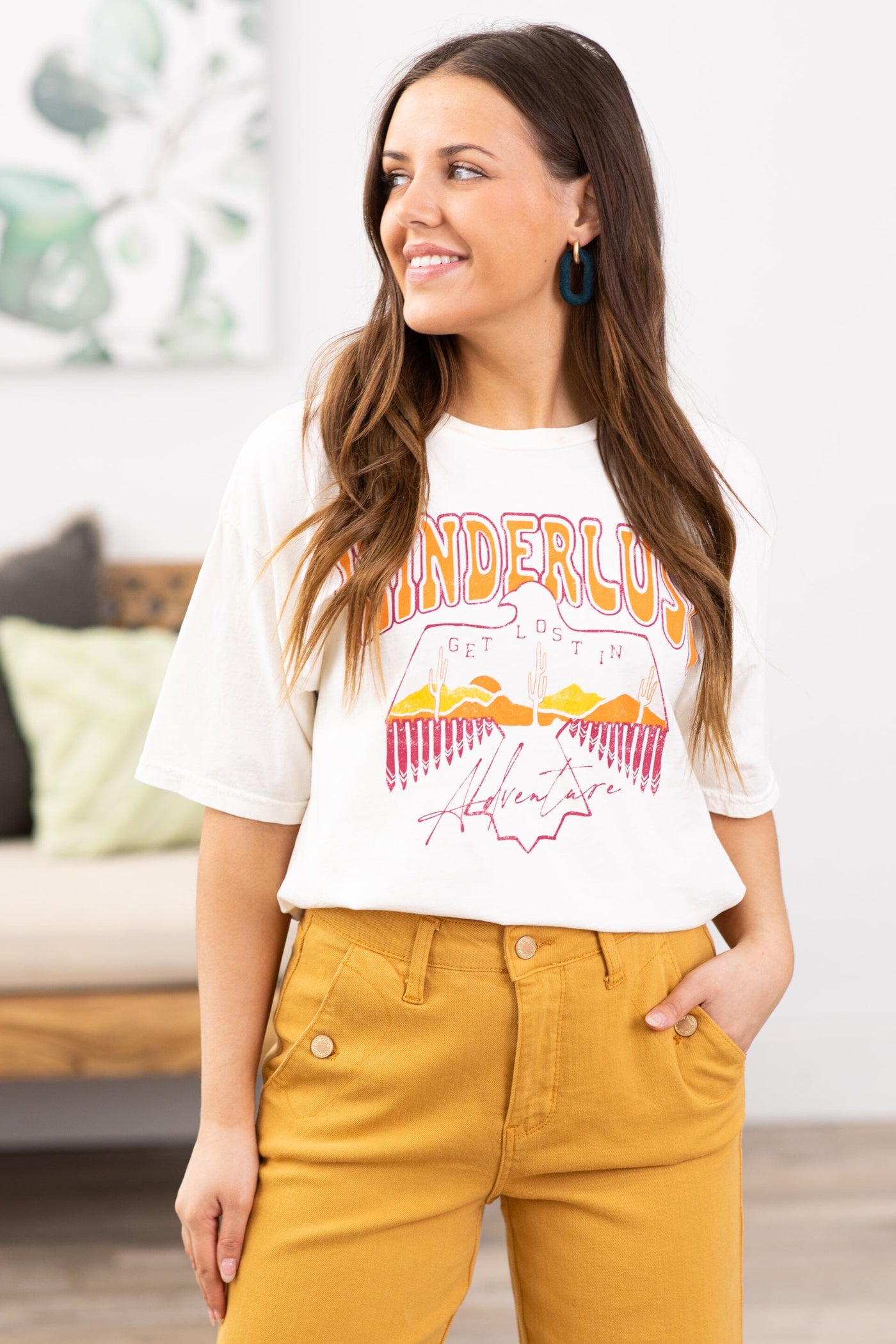 Ivory Get Lost In Adventure Graphic Tee - Filly Flair