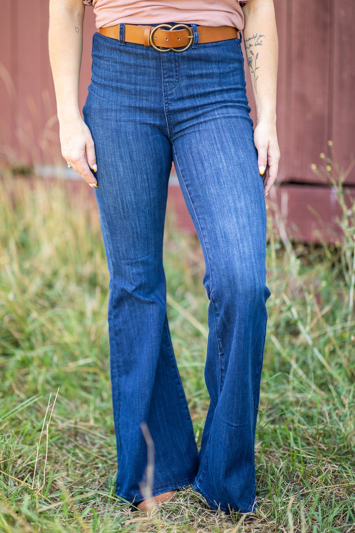 Judy Blue Dark Wash Super Flare Jeans · Filly Flair