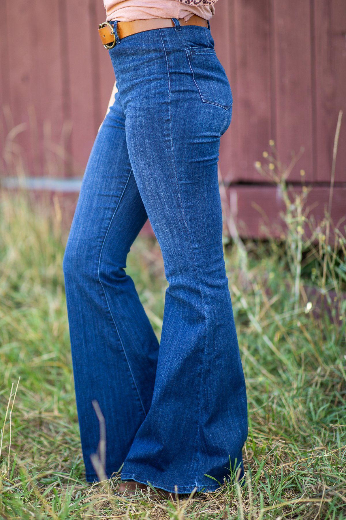 Judy Blue Dark Wash Super Flare Jeans - Filly Flair