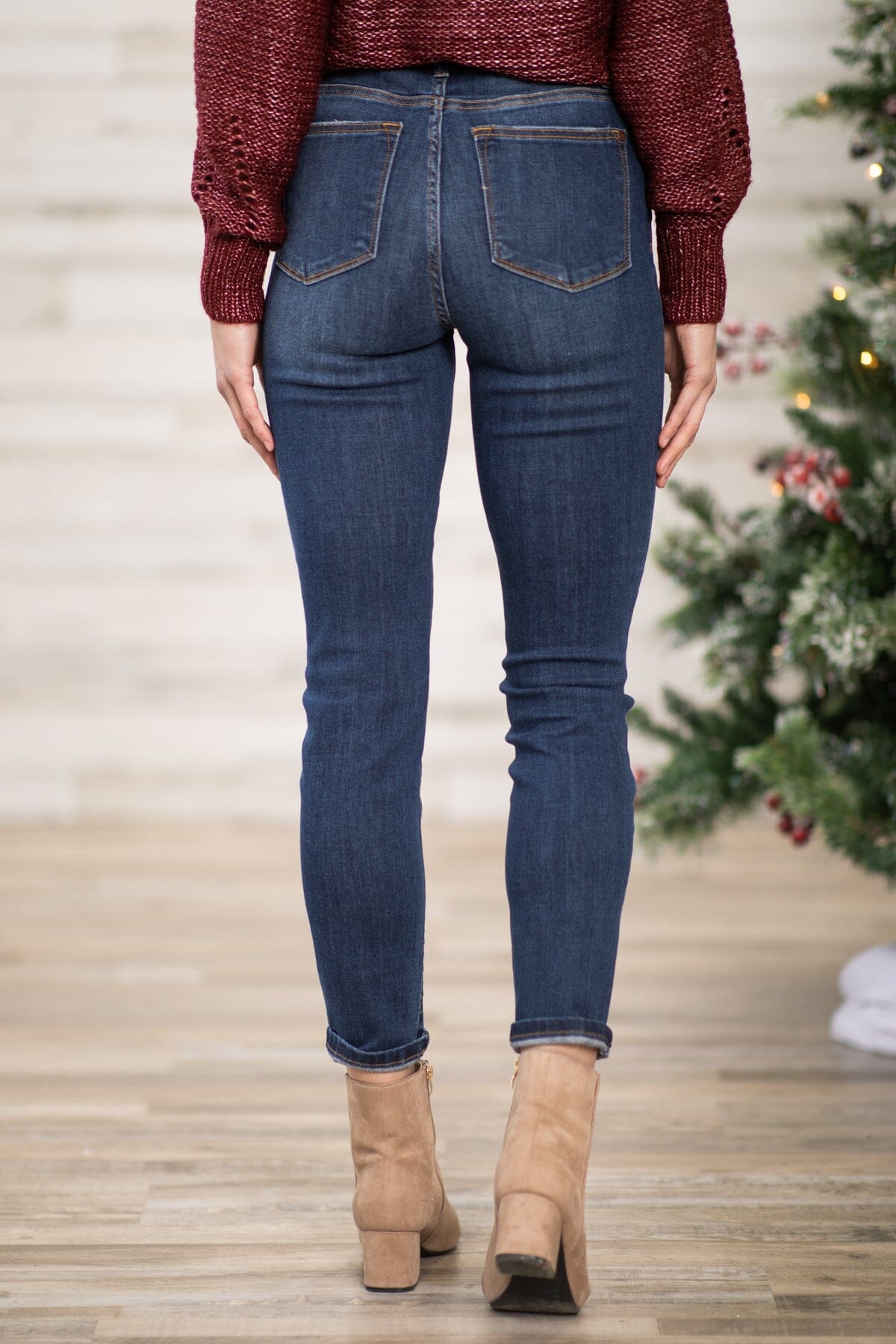 Judy Blue Dark Wash Relaxed Fit Jeans - Filly Flair