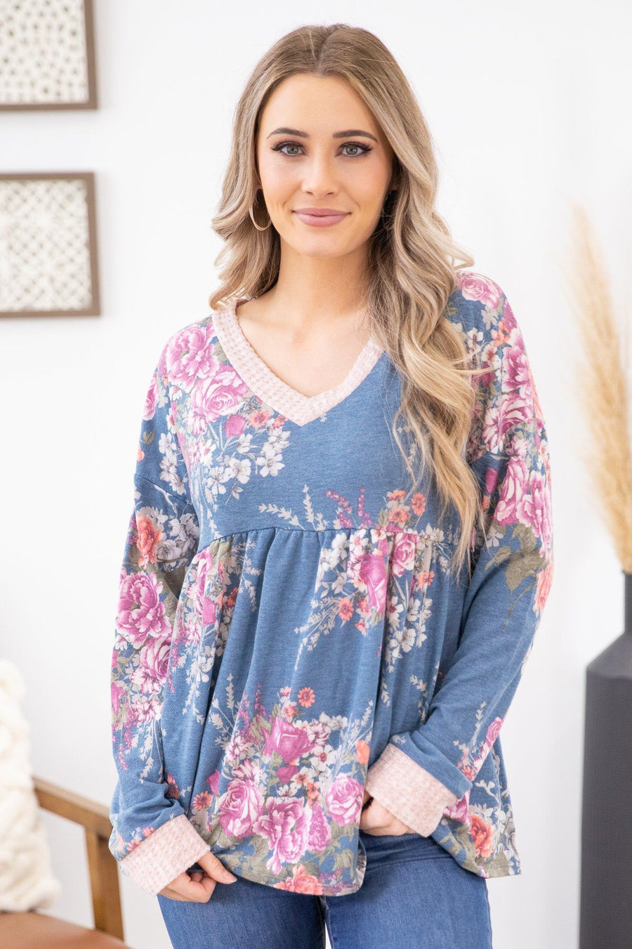 Sweet Ways Floral Baby Doll Top - Filly Flair