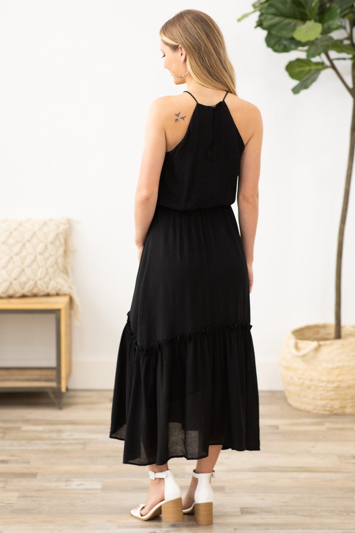 Black Sleeveless Dress - Filly Flair