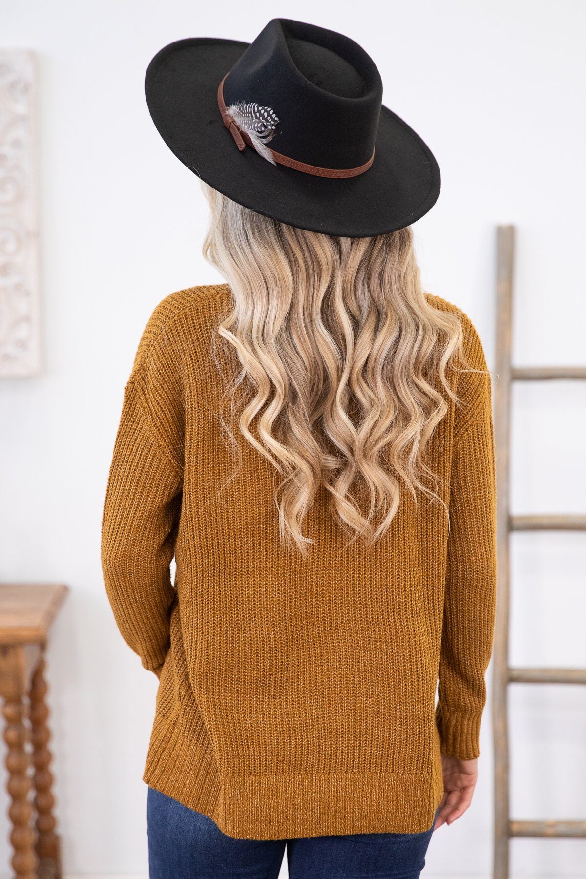 Copper Crew Neck Sweater - Filly Flair