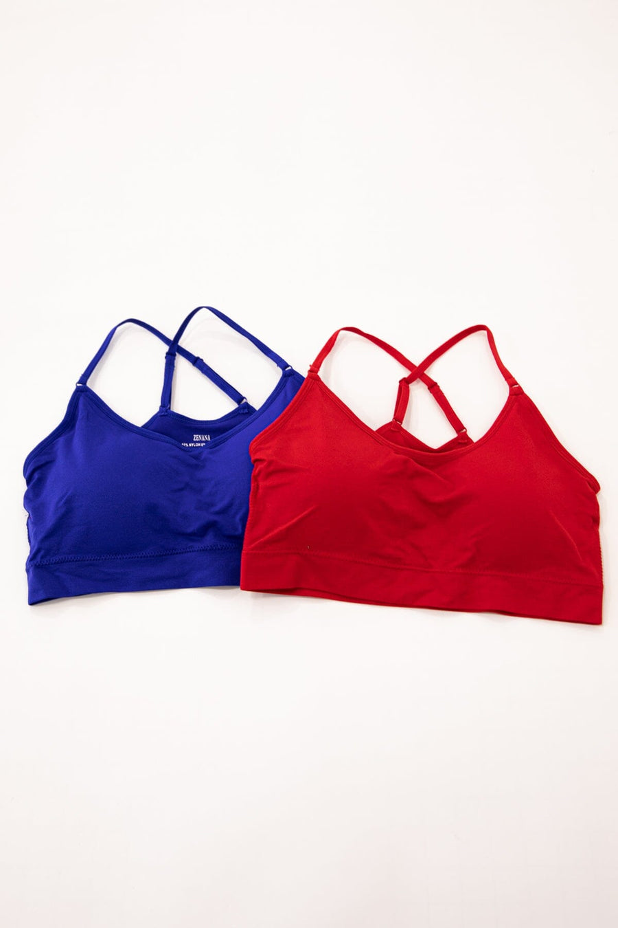 Cobalt and Red Padded Bralette Bundle - Filly Flair