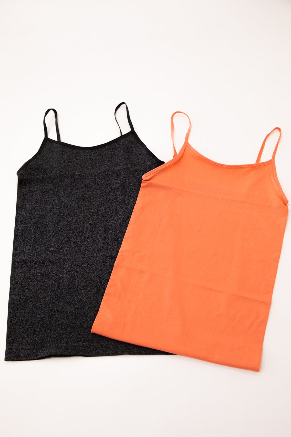 Charcoal and Coral Seamless Tank Bundle - Filly Flair