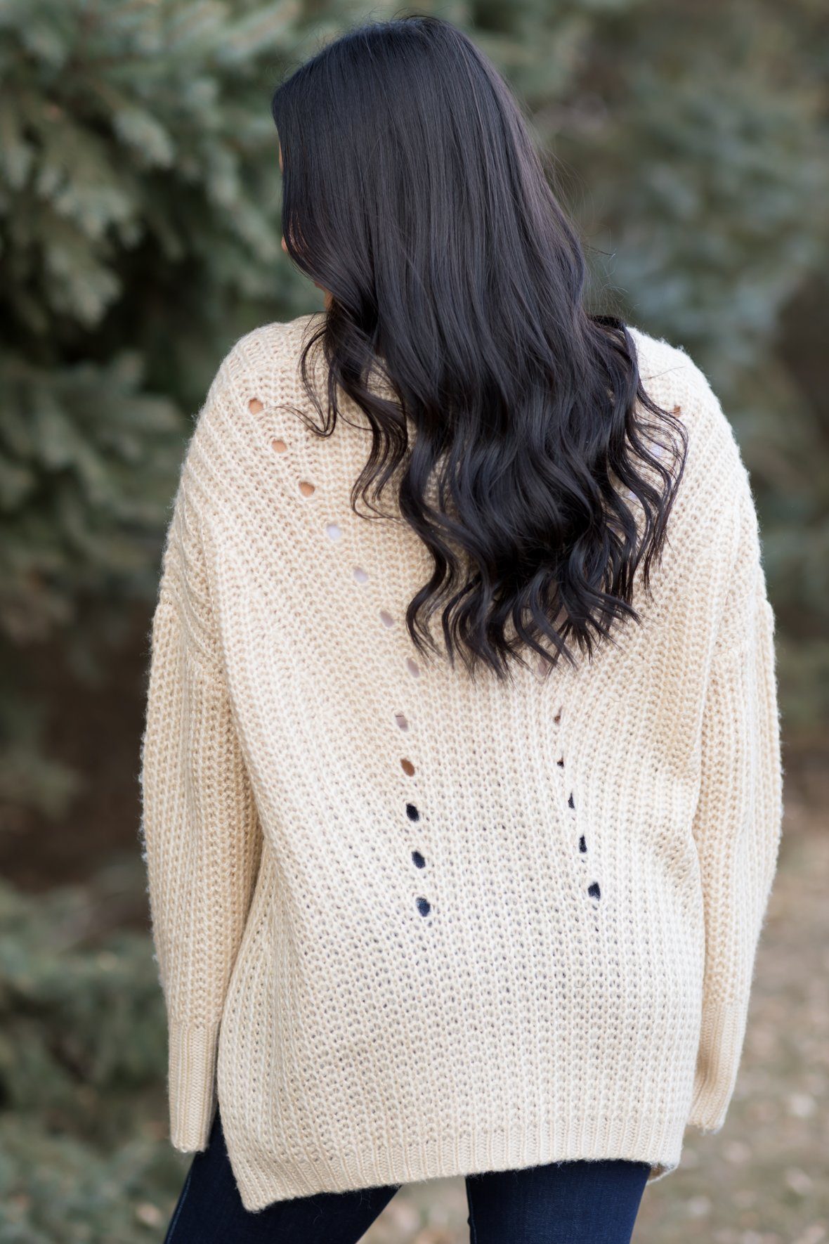 Hot And Cold Knit Sweater In Cream - Filly Flair