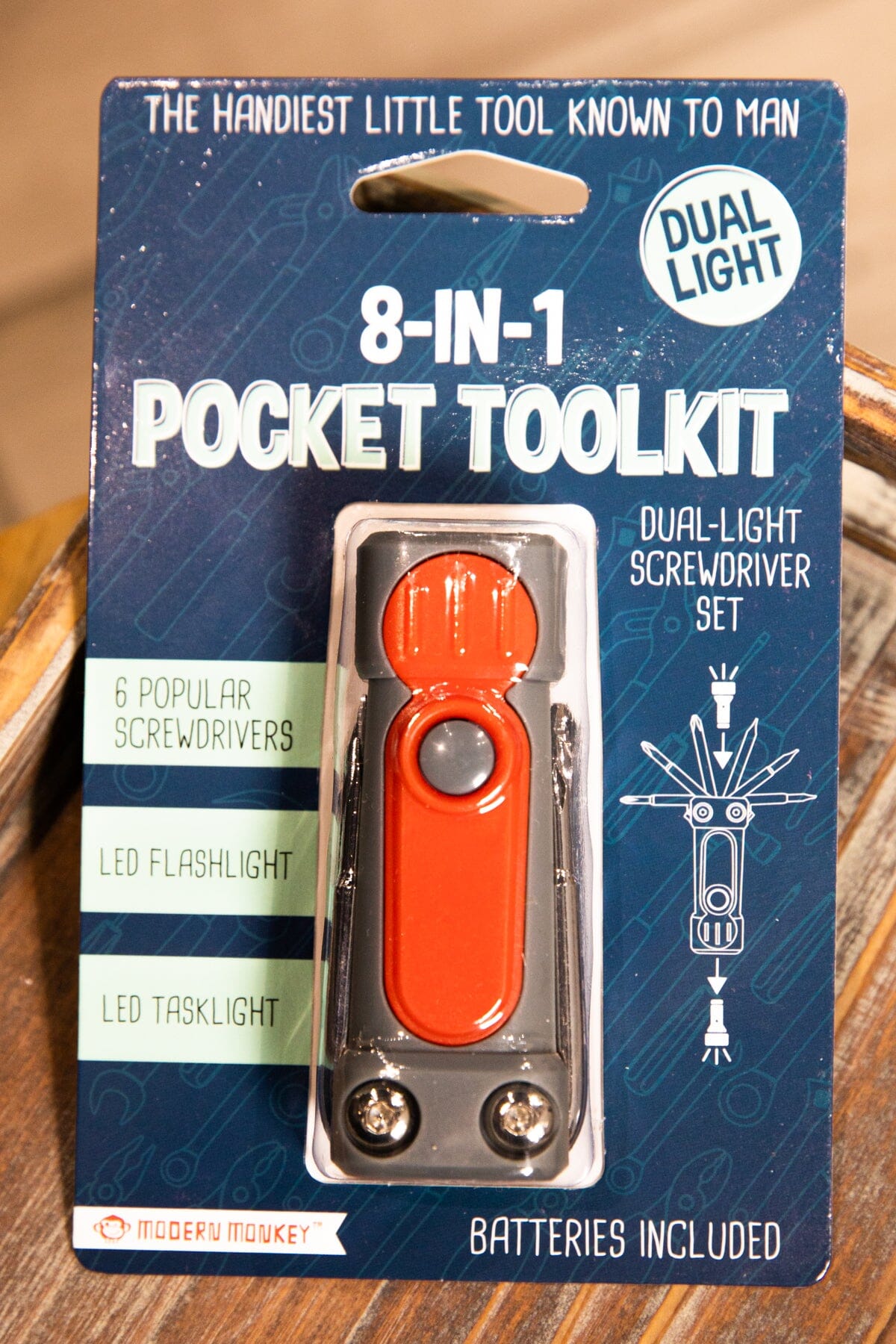 Red 8 in 1 Pocket Tool Kit - Filly Flair