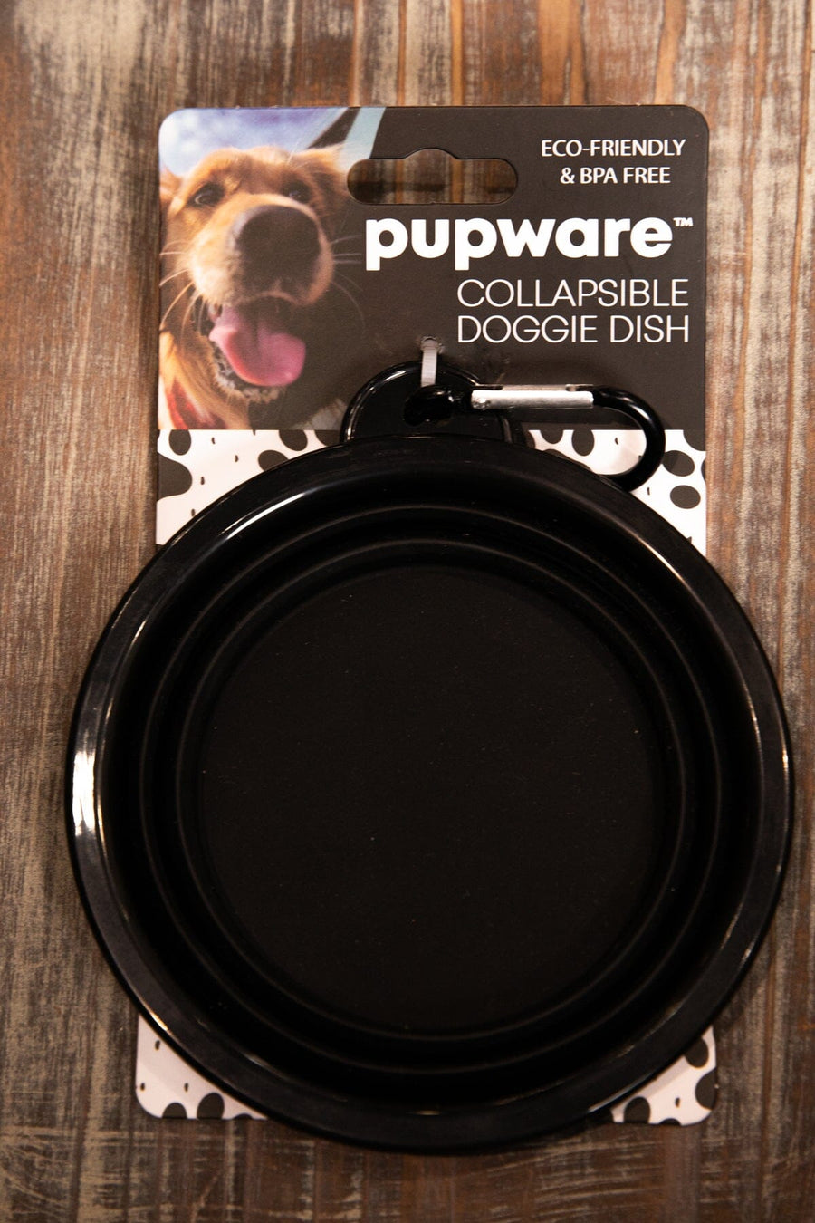 Black Collapsible Pet Dish - Filly Flair