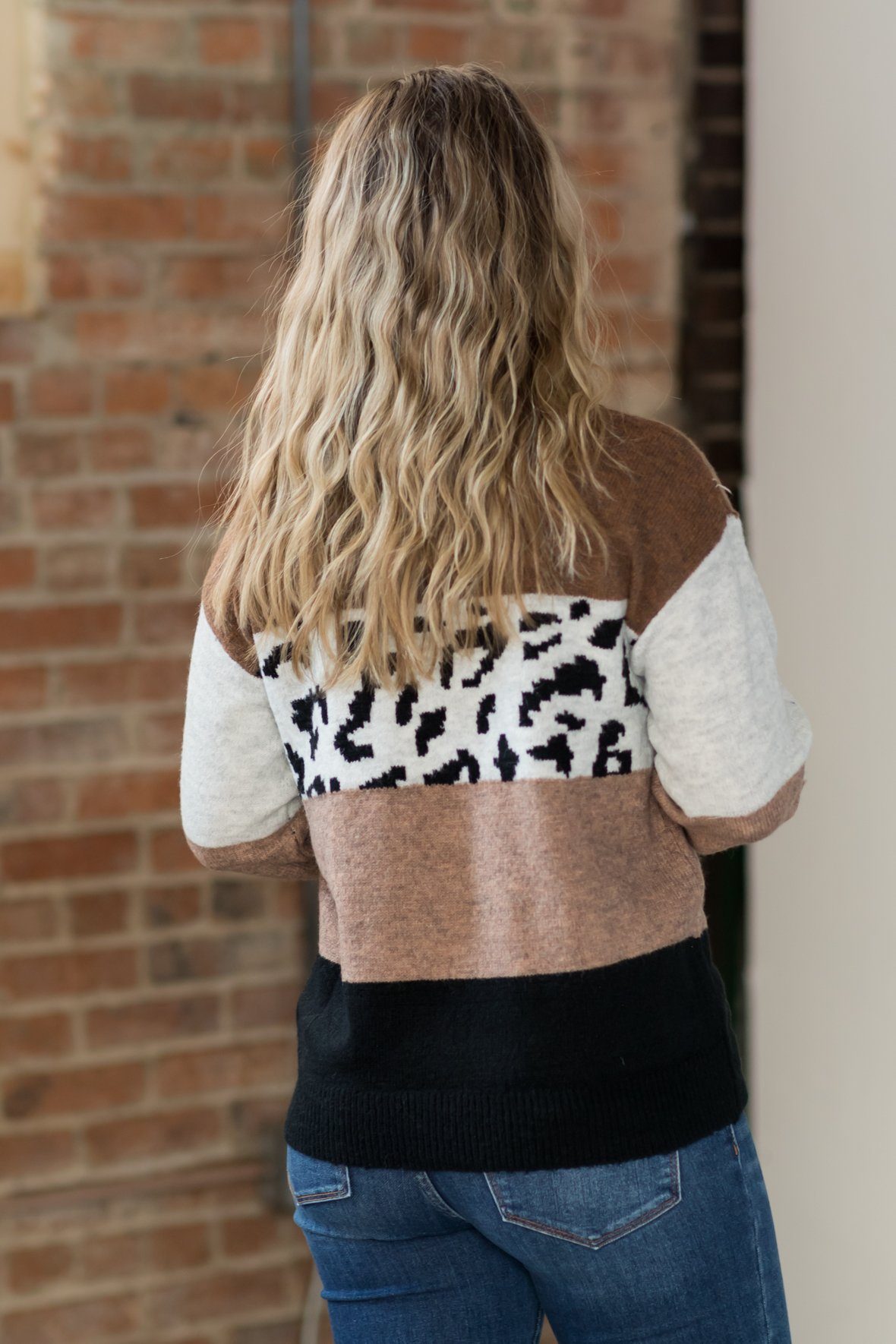A Wild Ride Color Block Sweater in Brown - Filly Flair
