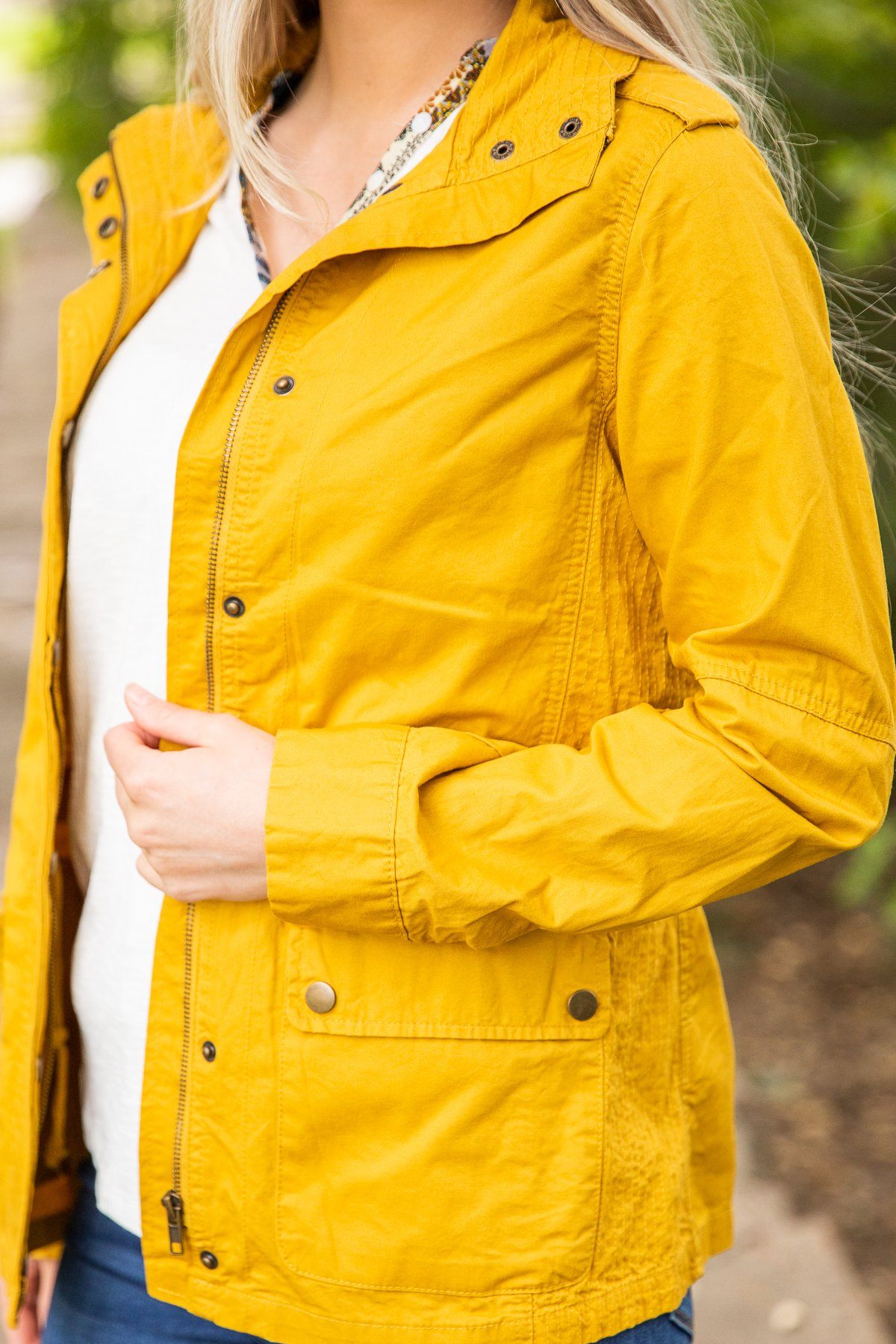 Mustard Utility Jacket - Filly Flair