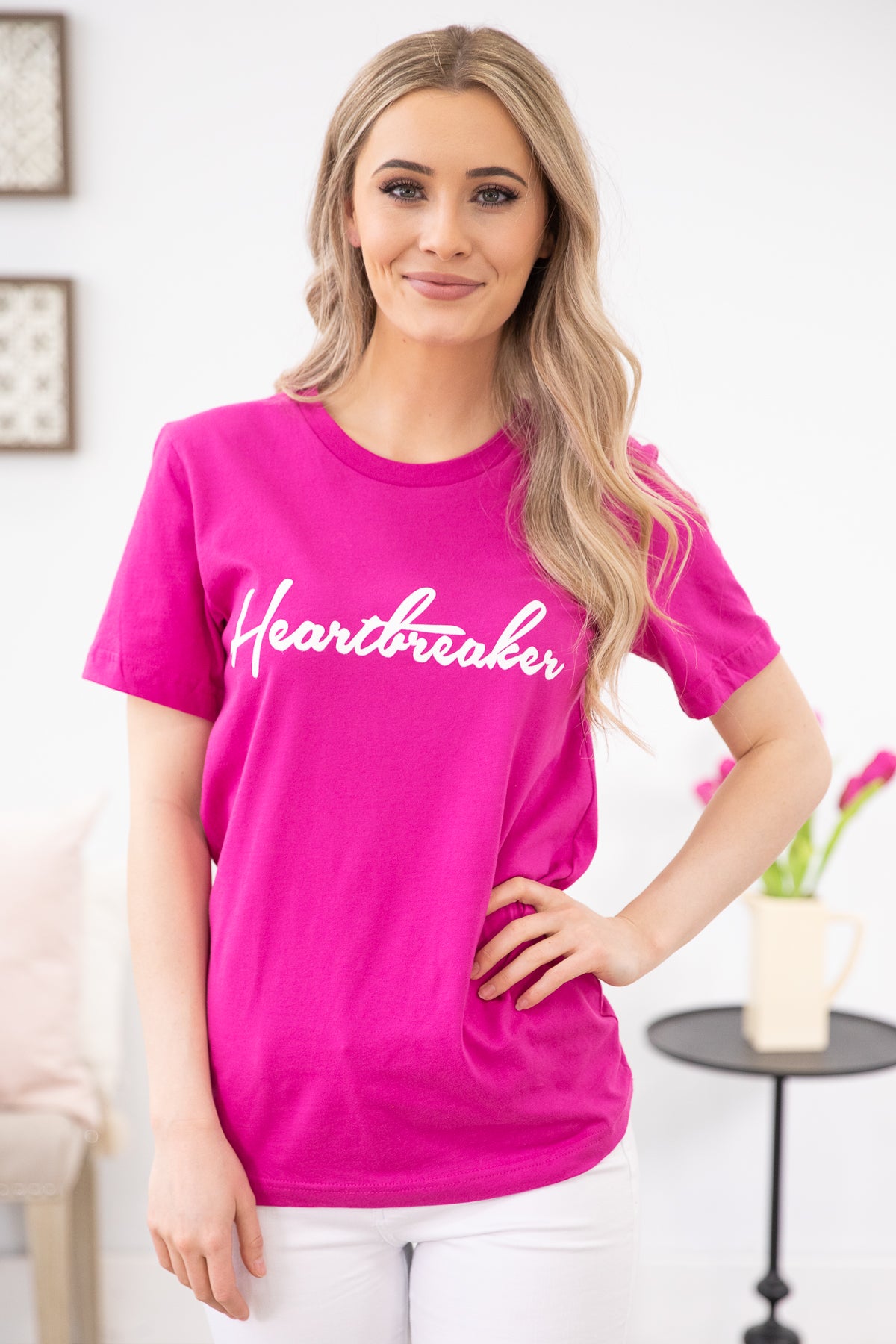 Raspberry Heartbreaker Graphic Tee - Filly Flair
