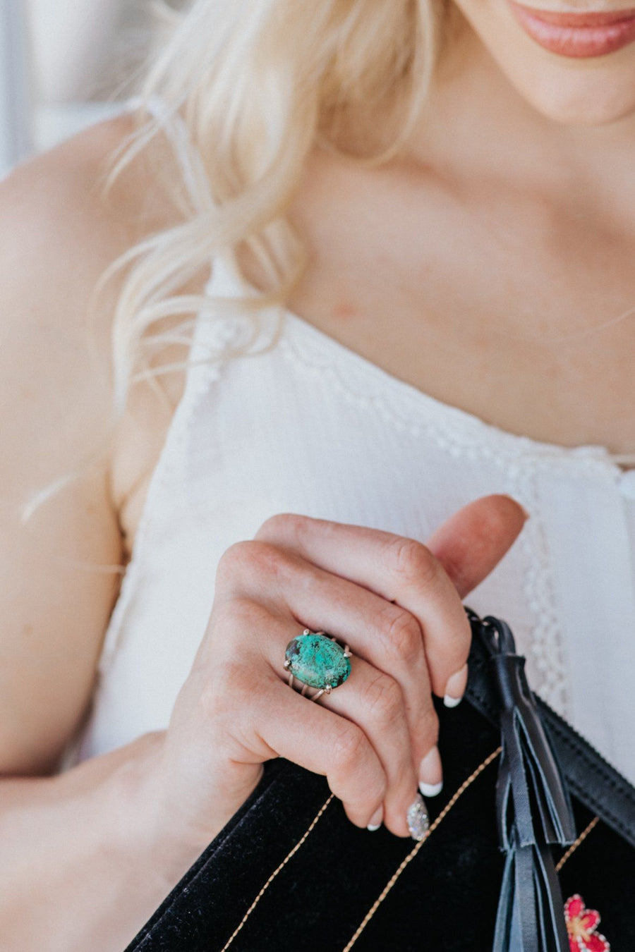 Turquoise Tibitan Ring - Filly Flair