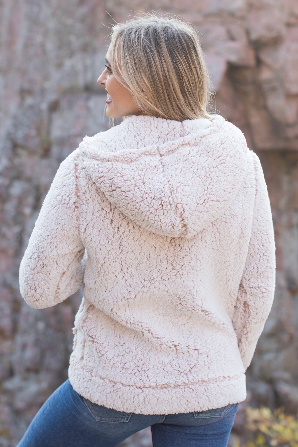 Path That Leads To You Frosty Hooded Jacket in Oatmeal - Filly Flair