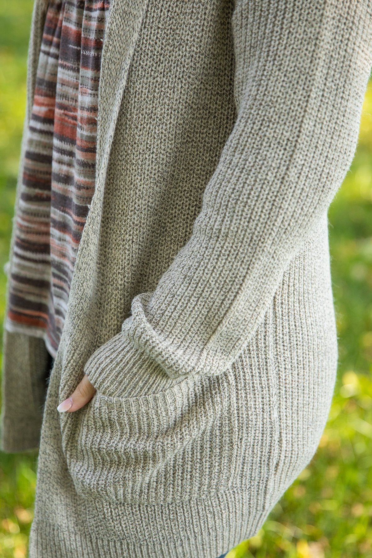 Heather Oatmeal Hooded Knit Cardigan - Filly Flair