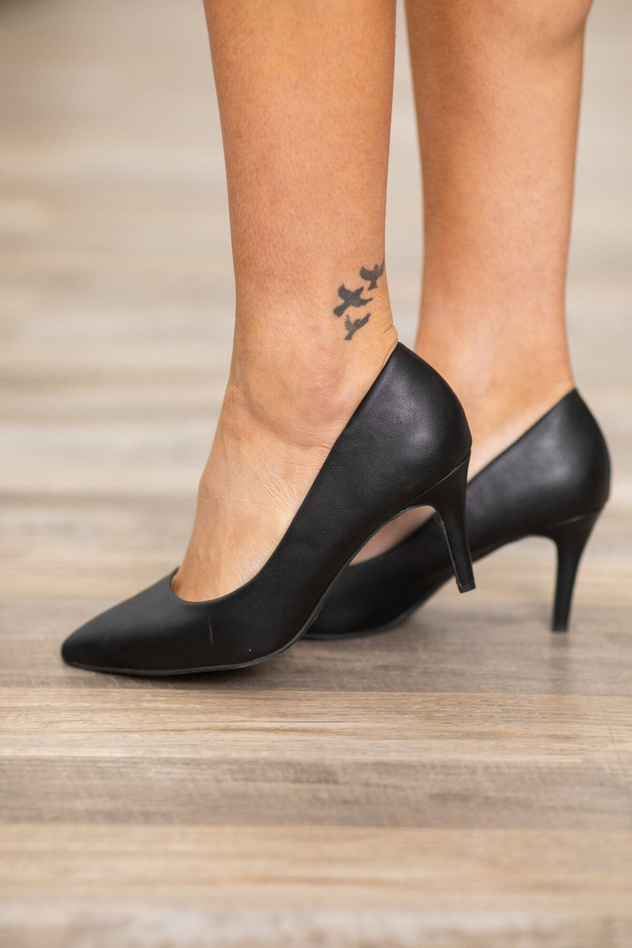 Black Point Toe Closed Toe Heels - Filly Flair
