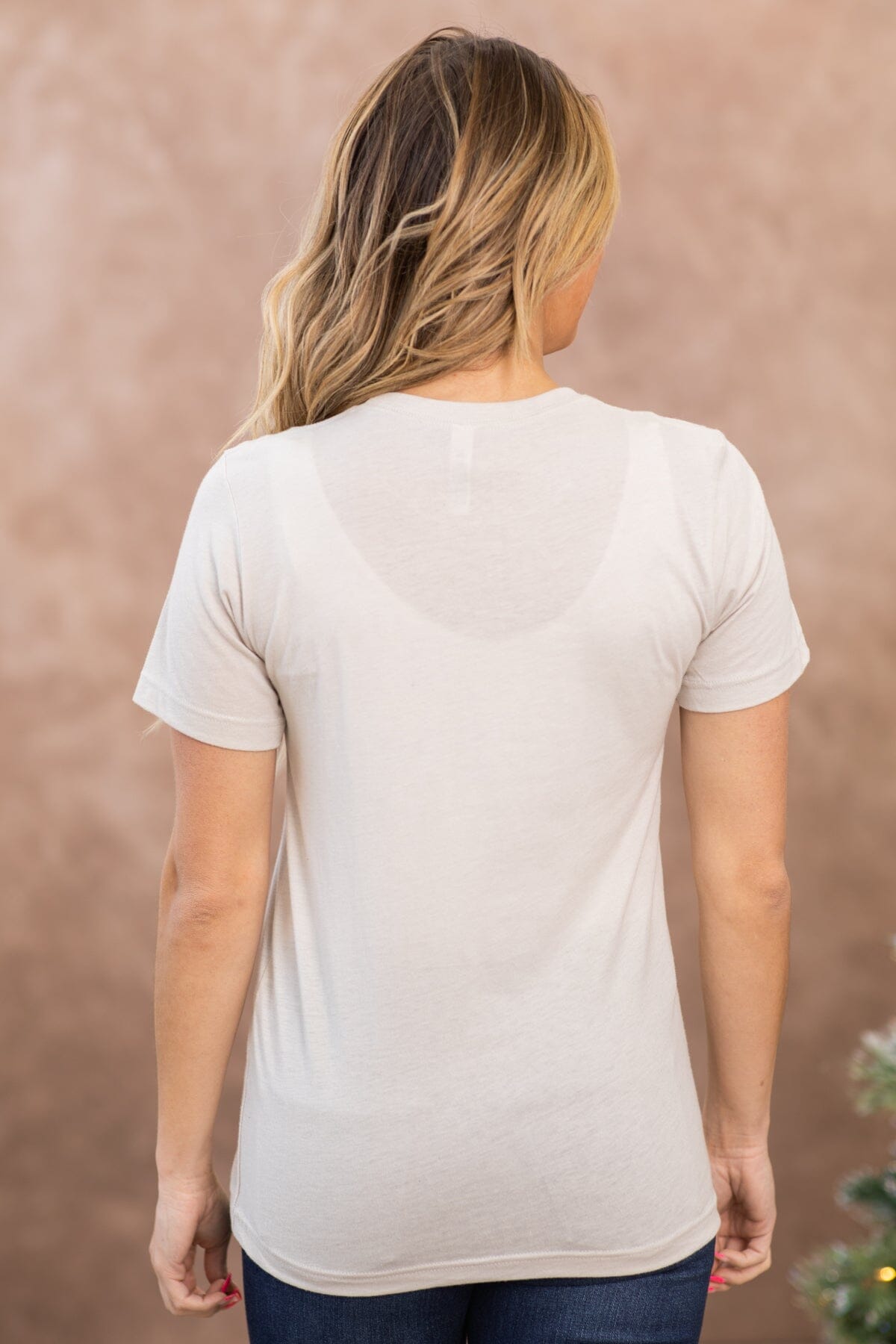 Beige Everything Is Fine Graphic Tee - Filly Flair