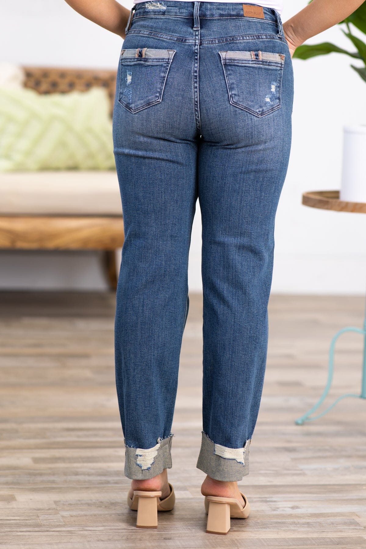 Judy Blue Single Cuff Dad Fit Jeans · Filly Flair
