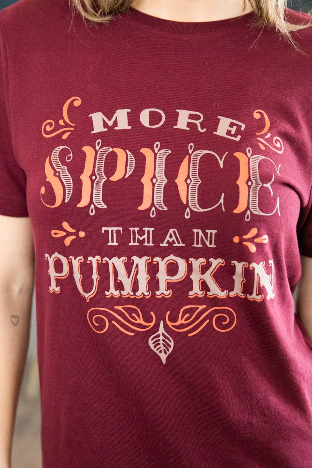 Burgundy More Spice Than Pumpkin Graphic Tee - Filly Flair