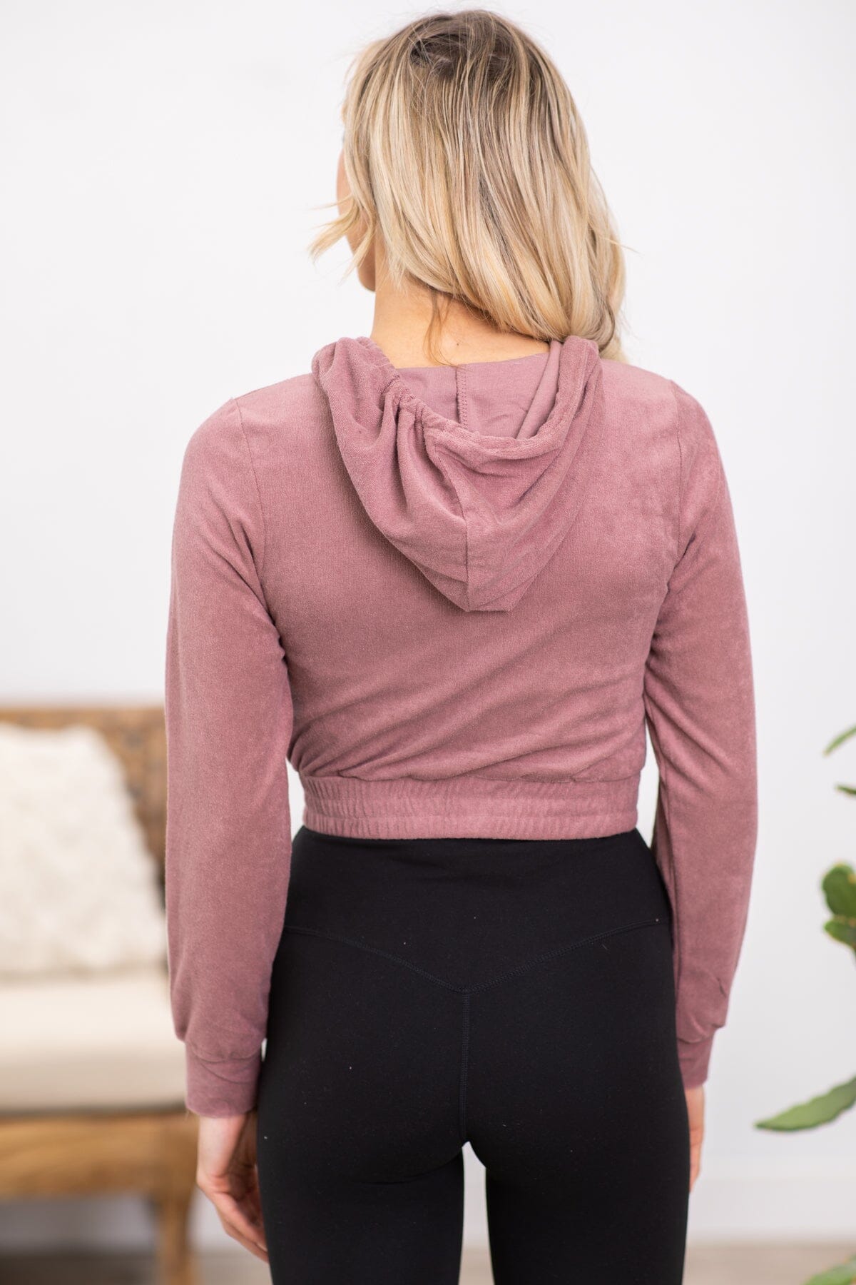 Dusty Rose Full Zip Sweatshirt · Filly Flair
