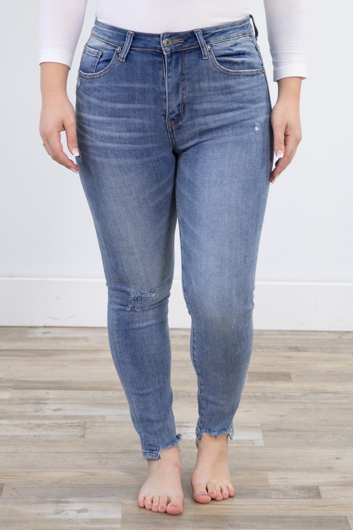 Risen Distressed Vintage Skinny Jeans - Filly Flair