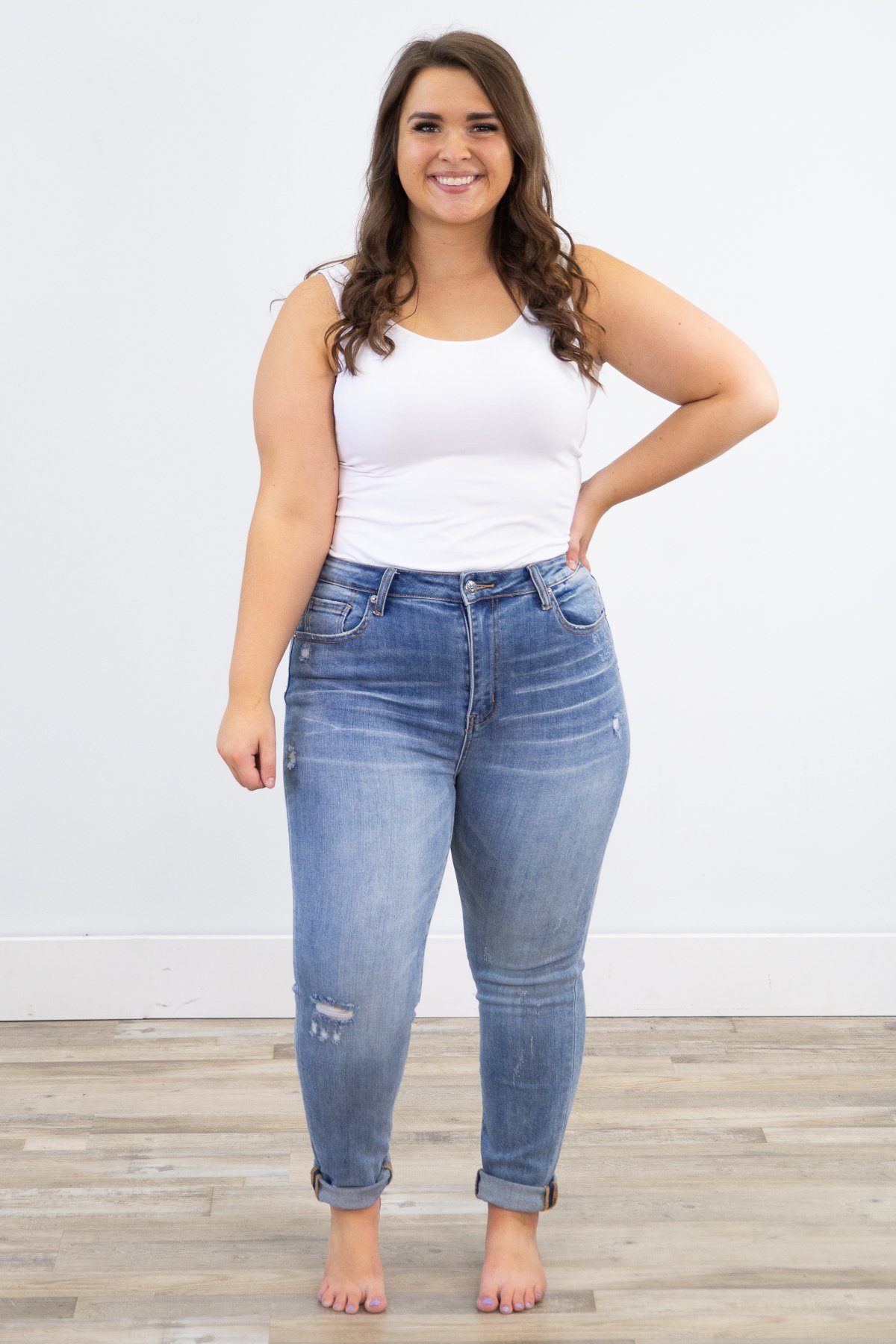Risen Distressed Vintage Skinny Jeans - Filly Flair