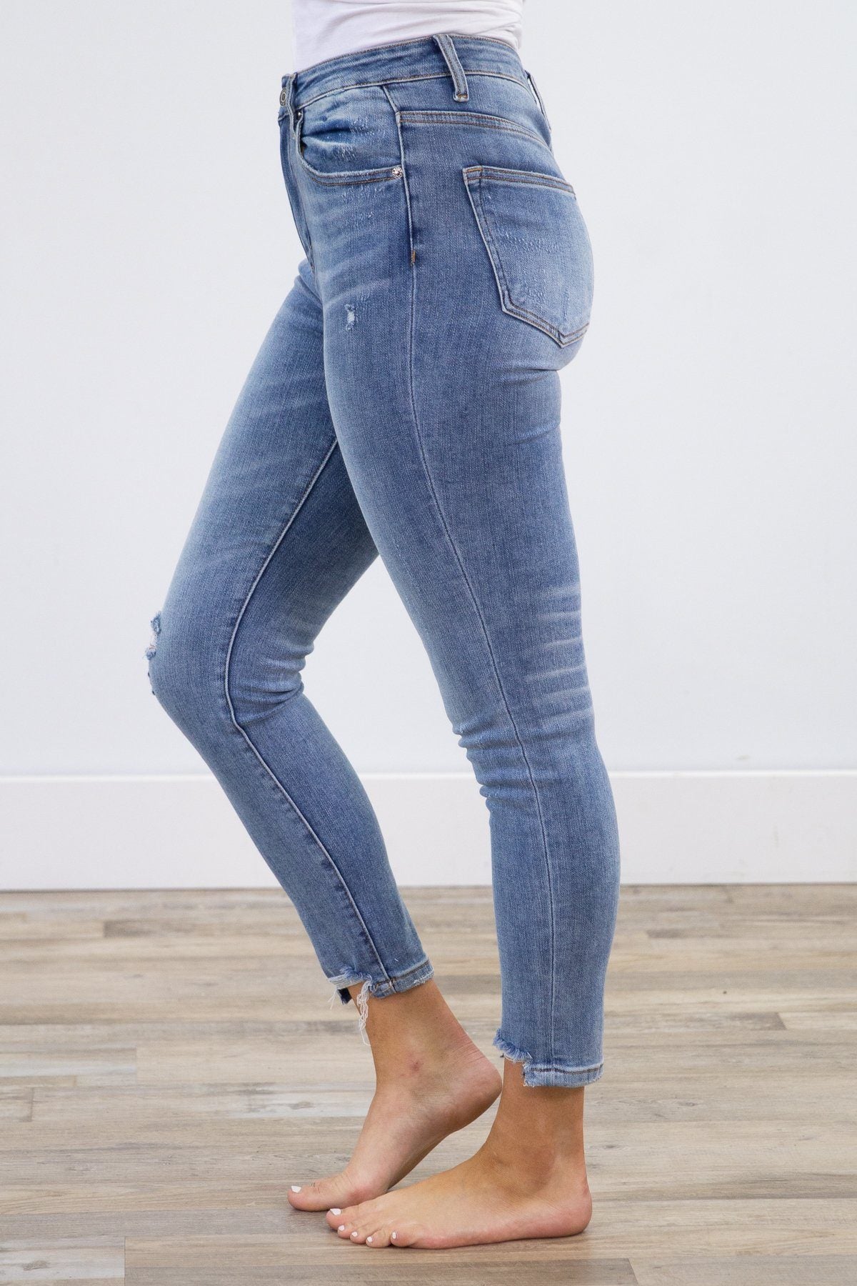 Risen Distressed Vintage Skinny Jeans - Filly Flair