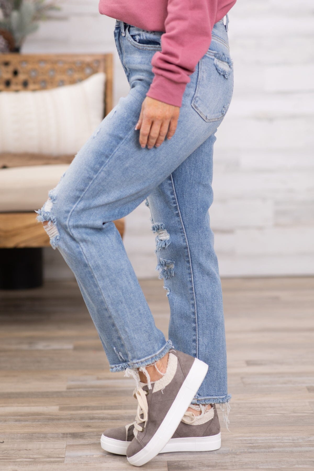 Judy Blue 90s Slim Straight Leg Jeans - Filly Flair