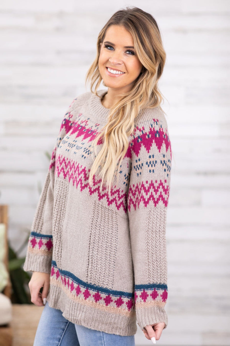 Mocha Knit Sweater - Filly Flair