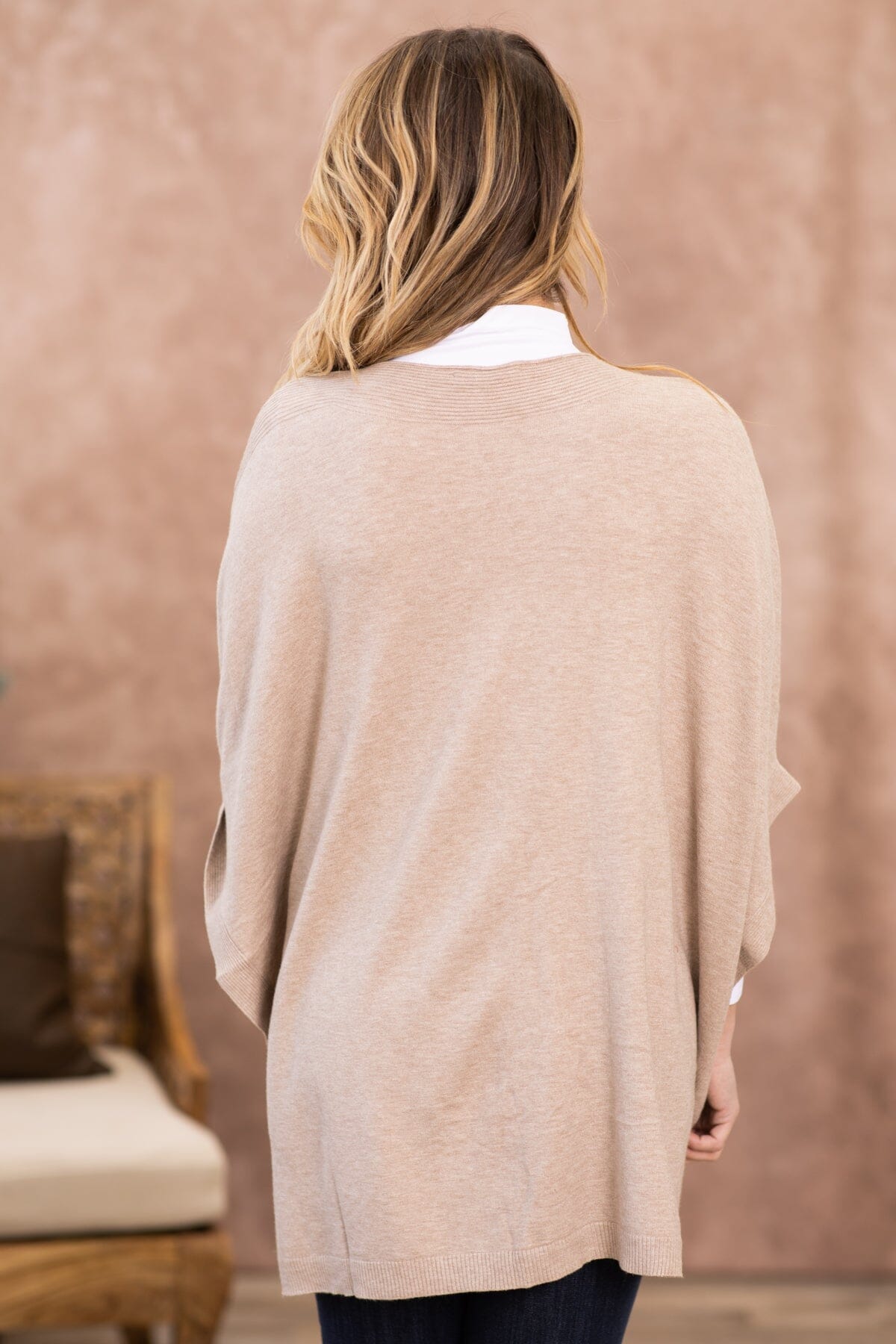 Tan and Gold Scattered Studs Sweater - Filly Flair